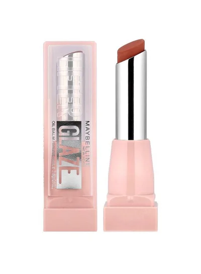 MAYBELLINE NEW YORK Lifter Glaze Oil Balm Lipstick, Hydrating Glossy Balm for Smooth Juicy Lips 006 Caramel Glow