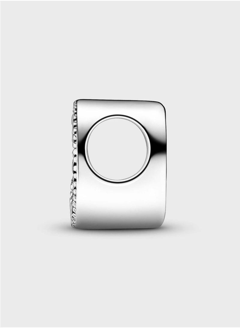 PANDORA Letter U Alphabet Charm - Image 3
