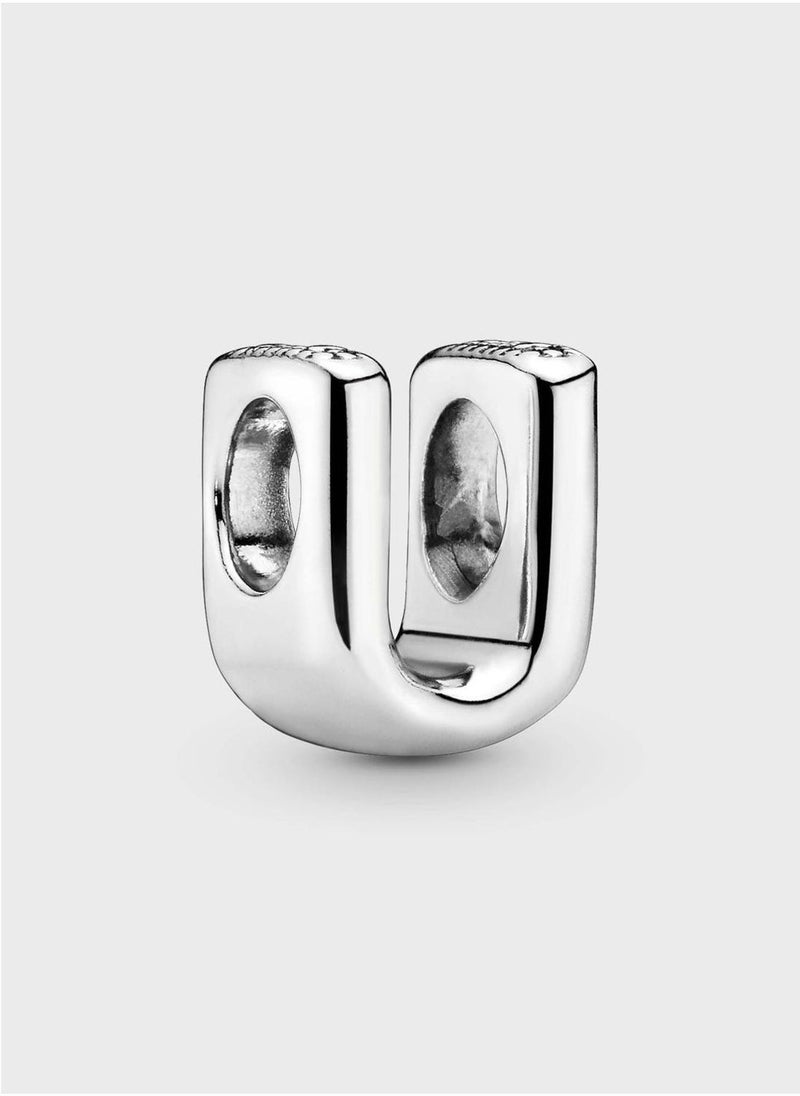 PANDORA Letter U Alphabet Charm - Image 1