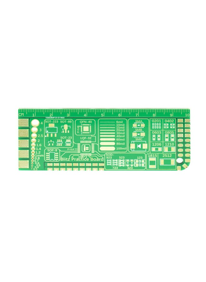 لوحة ممارسة PCB من IFlight Wing Flying لنموذج طائرة مبتدئ، لوحة لحام لممارسة لحام مسطرة الإيمان - اللون: لوحة تدريب Pcb  - Image 2