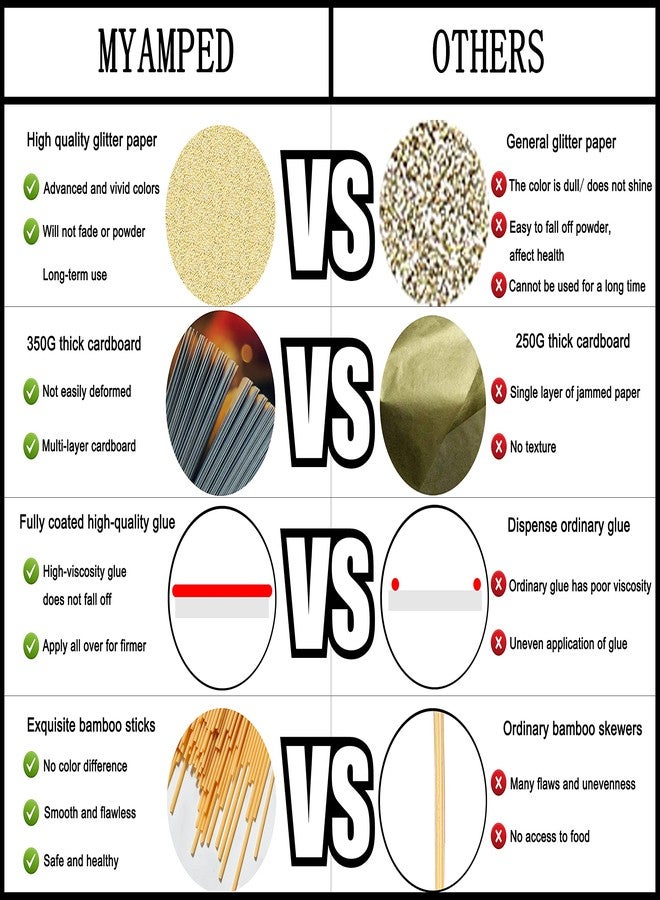 AHAORAY MYAMPED Wild One Cake Topper - Glitter Golden 1st Birthday Cake Decorating Supplies, Suitable for Baby Shower Favors, Gender Reveal, First Birthday Party or Photo Booth Props - Image 4