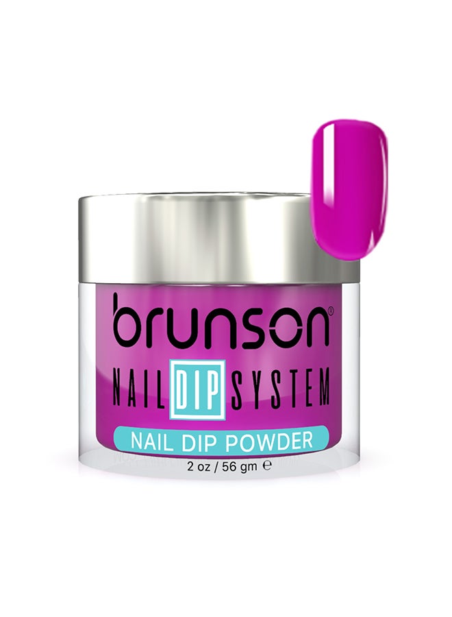 Nail Dip Powder Dip And Buff System Color 56gm, French Nail Art Starter Manicure Salon DIY At Home Odor Free And Long Lasting No Needed Nail Lamp Curing BDK196