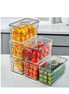 Generic Kitchen Storage Containers with Time Recorder Lid – Food & Fruit Freshness Keeper | Refrigerator & Freezer Organizers | Airtight Storage Bins with Date Tracker  - Image 2