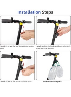 ULIP Scooter Double Front Hook Aluminum Carrying Hook Handy Hanger Hook For Scooter With M5 Screws For Xiaomi M365 Pro Mi3 1S Scooters  - Image 5