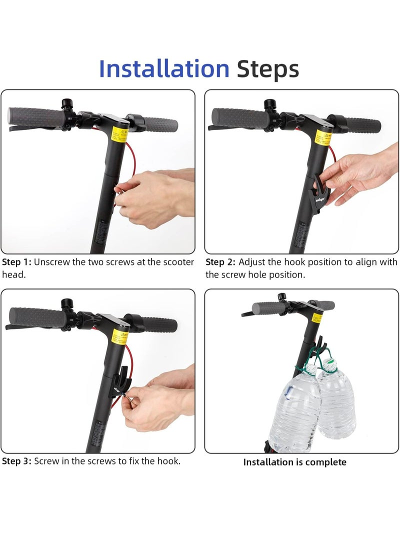 ULIP Scooter Double Front Hook Aluminum Carrying Hook Handy Hanger Hook For Scooter With M5 Screws For Xiaomi M365 Pro Mi3 1S Scooters  - Image 5