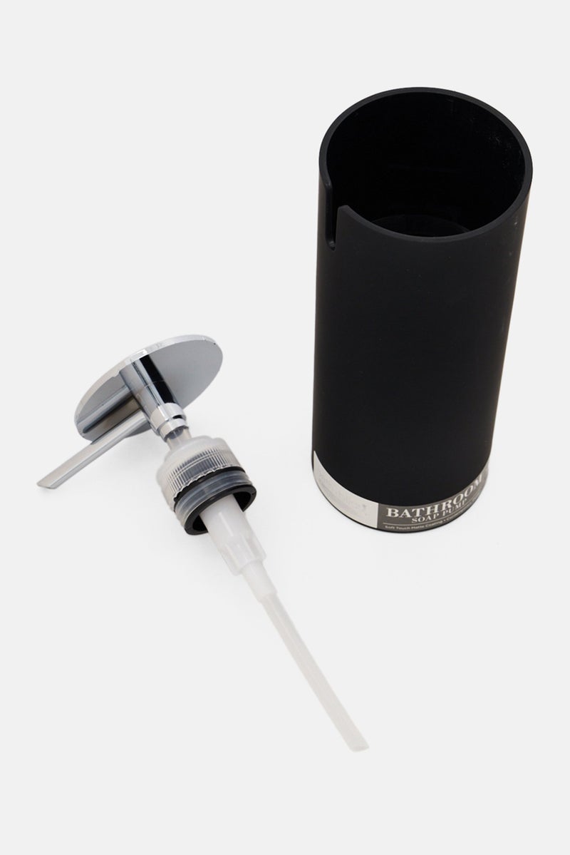 Bath Bliss Soft Touch Easy Pump Soap Dispenser, Black - Image 3