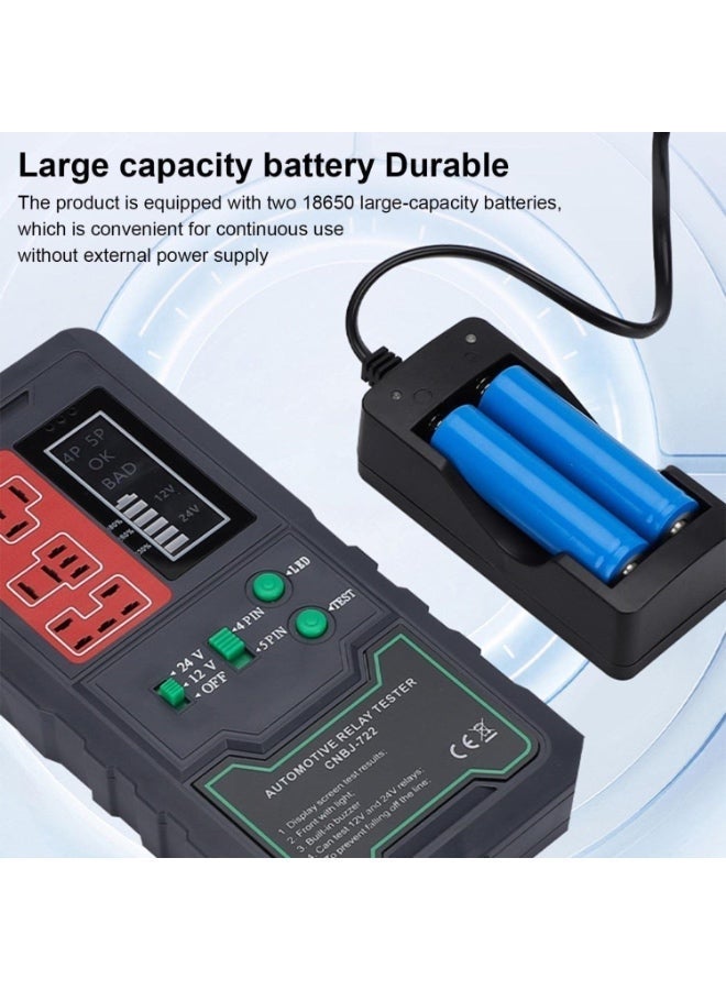 12V/24V 4 Pin 5 Pin Automotive Relay Tester - Image 2