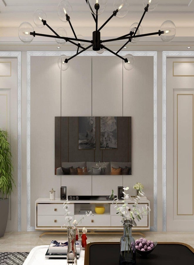 WADILE شريط لاصق من الفوم من واديل، مقاس 90 بوصة × 3.1 بوصة، سهل اللصق، حافة ورق جدران مرنة، خطوط حواف جدارية ثلاثية الأبعاد، لوح قاعدة من الفوم، شريط تزيين جدران للمنزل، أبيض، 4 قطع - Image 5