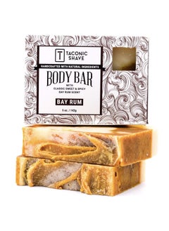 Taconic Shave Soap Bay Rum  All Natural Face and Body Soap Bar  2 Pack Bar Soap Natural  5Oz Scented Bay Rum Soap