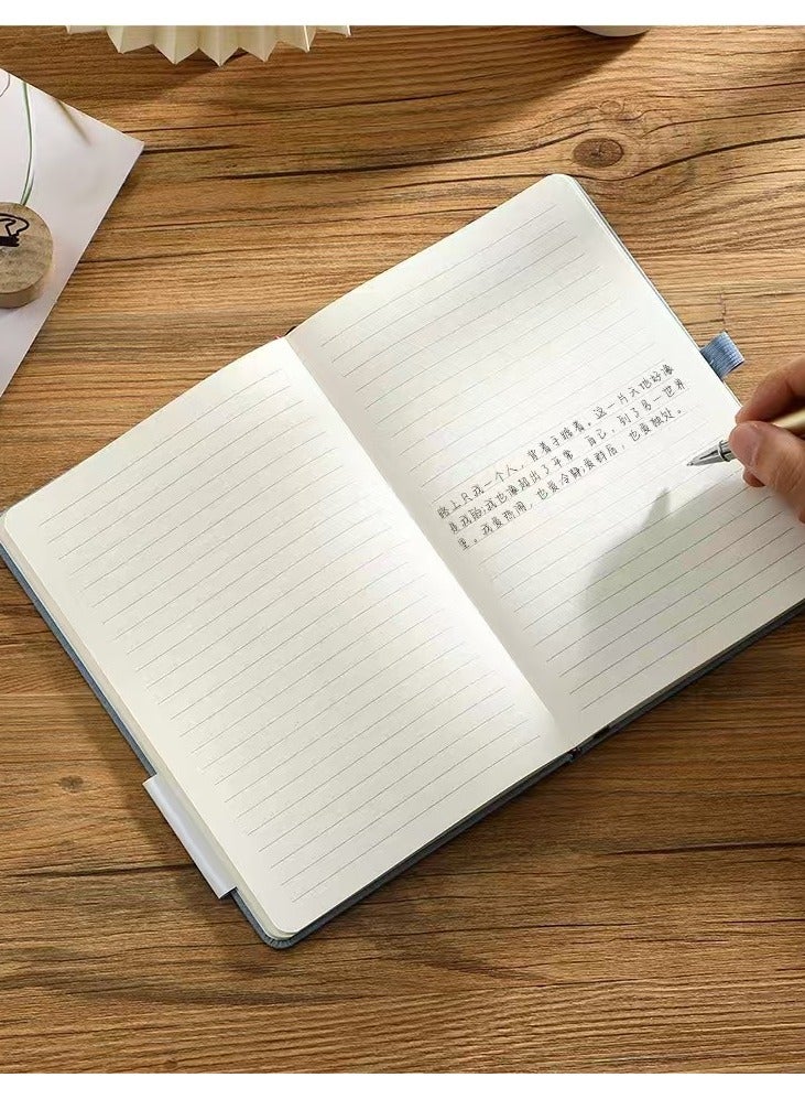 Generic A5 PU Leather Hardcover Notebook for Writing, Business Work,Travel,School,College, 5.5 x 8.3 inch, 200 Pages Classic College Ruled Journals Notepad.(BLACK)  - Image 2