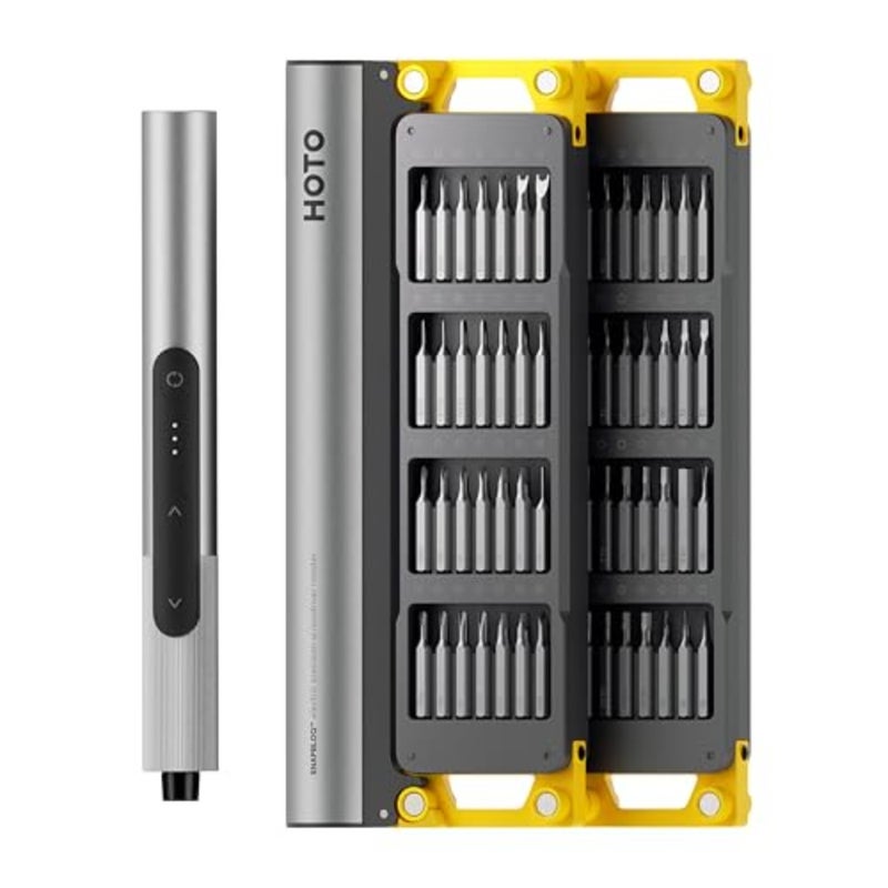 Electric Precision Screwdriver Master Set 56 Bits â€" 3 Torque Settings, Brushless Motor, LED Light, Rechargeable - Image 1