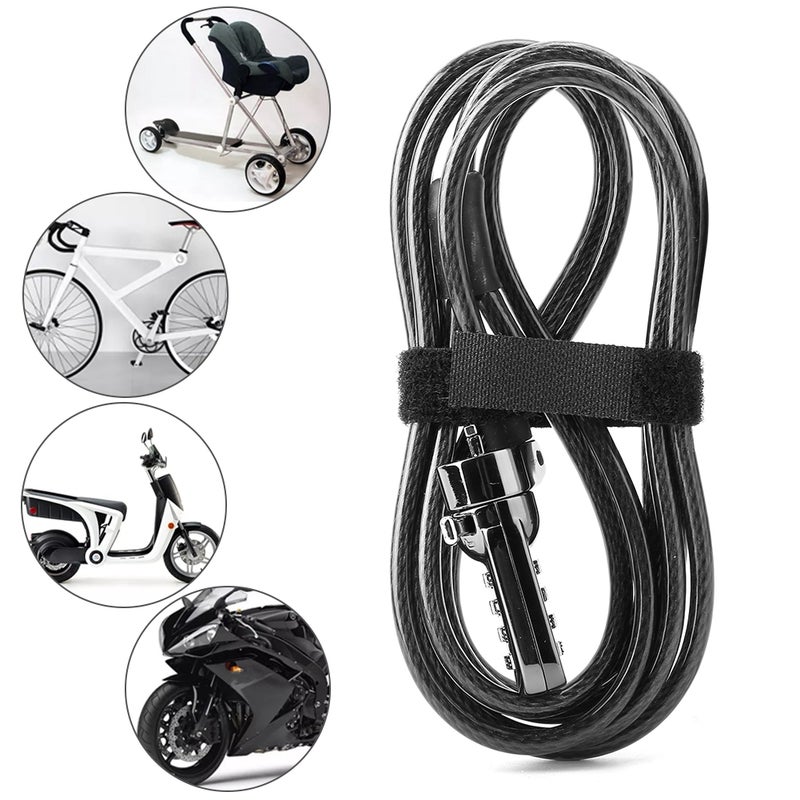 4 Digit Combination Computer Laptop Steel Wire Coded Lock Security Anti Theft Lock - Image 2