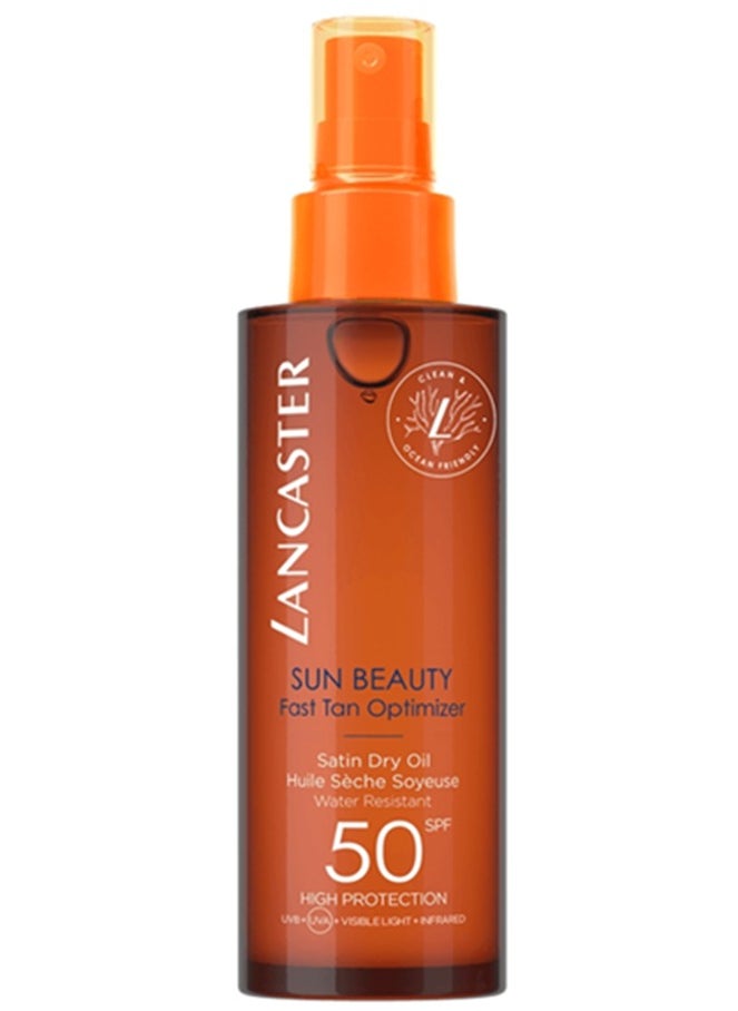 Lancaster - SUN BEAUTY TANNING SATIN DRY BODY OIL  SPF50 150ML - Image 1