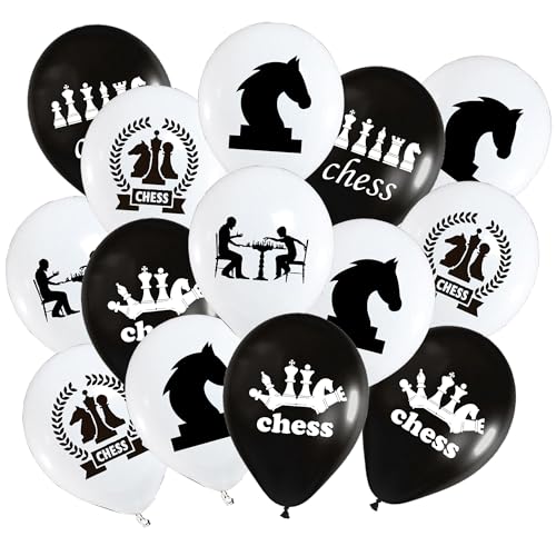 PIBIMoicy 50 Pcs Chess Balloon Chess Game Competition Team Birthday Party Favors Supplies Decorations Balloon - Image 1