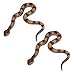 Lohoee 2Pcs Realistic Fake Snakes Toy Lifelike Rubber Rattlesnake Snake Scare Birds and Squirrels Tricky Model Snake Toys for Gift Party Favors or Halloween Decoration Props - Image 2