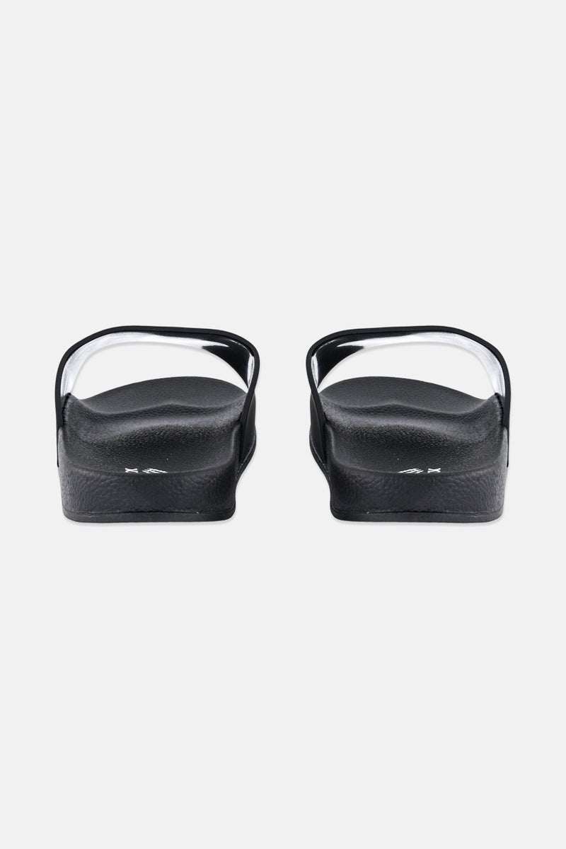 RBX Men Brand Logo Slip On Slides, Black  - Image 3