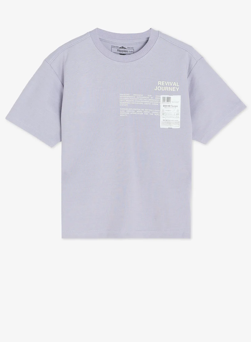 ريبلز مع نمشي Boys Drop Shoulder T-shirt & Shorts Set