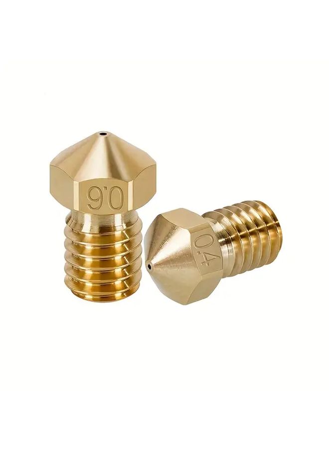 0 6 مم طابعة ثلاثية الأبعاد عدة ترقية فوهة النحاس 5 قطع دقة عالية بثق سلس - Image 1