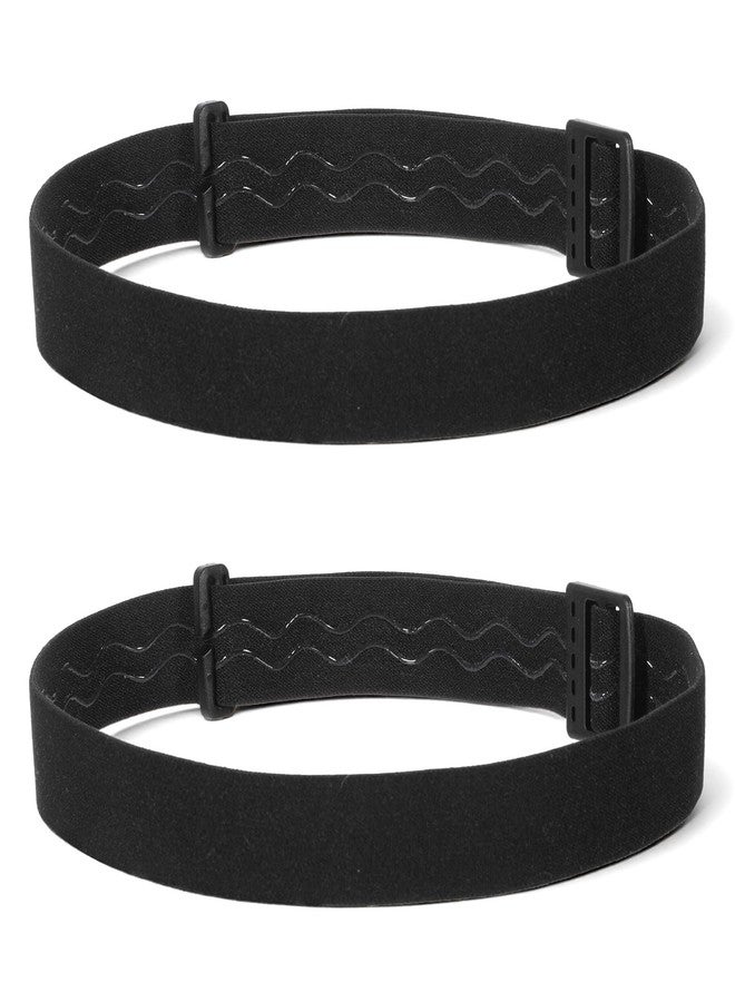 Elegaperma 2pcs Headlamp Strap Replacement, Elastic Headlamp Band Replacement, Anti-Slip Headlamps Retention Strap, Adjustable Comfortable, Fits Most Headlamps, Black. - Image 1