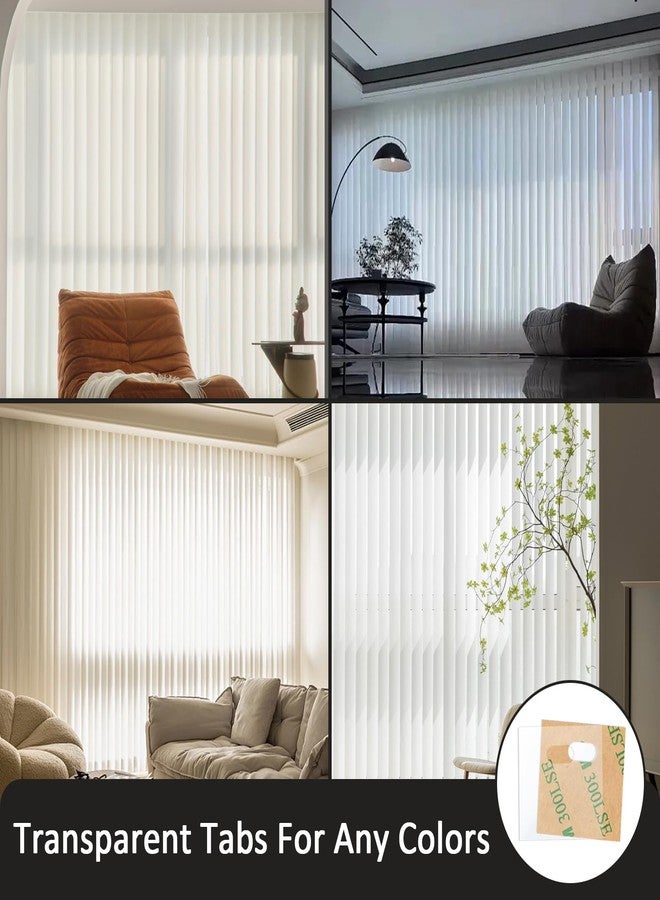YOLCAR 36pc Vertical Blind Repair Tabs, Long-Lasting PVC Tabs with Powerful Adhesive for Vertical Blinds Replacement Slats, Ideal for Renters, Bedrooms, Offices - Image 5