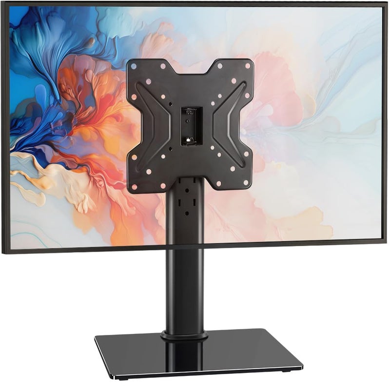 BFTOU Universal TV Stand for 13"â€“43" TVs Swivel 4 Level Height Adjustable Table Top TV Mount Stand Holds up to 77lbs - Image 1