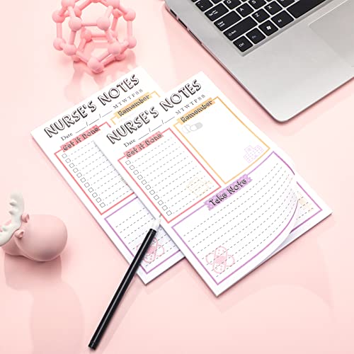 Fainne 2 Pack Nurse Notepad 5.9 x 8.7 Inch Nurse To Do List Note Pad Daily Planner Notepad Stationary Must Haves for Appreciation Gifts Supplies - Image 2