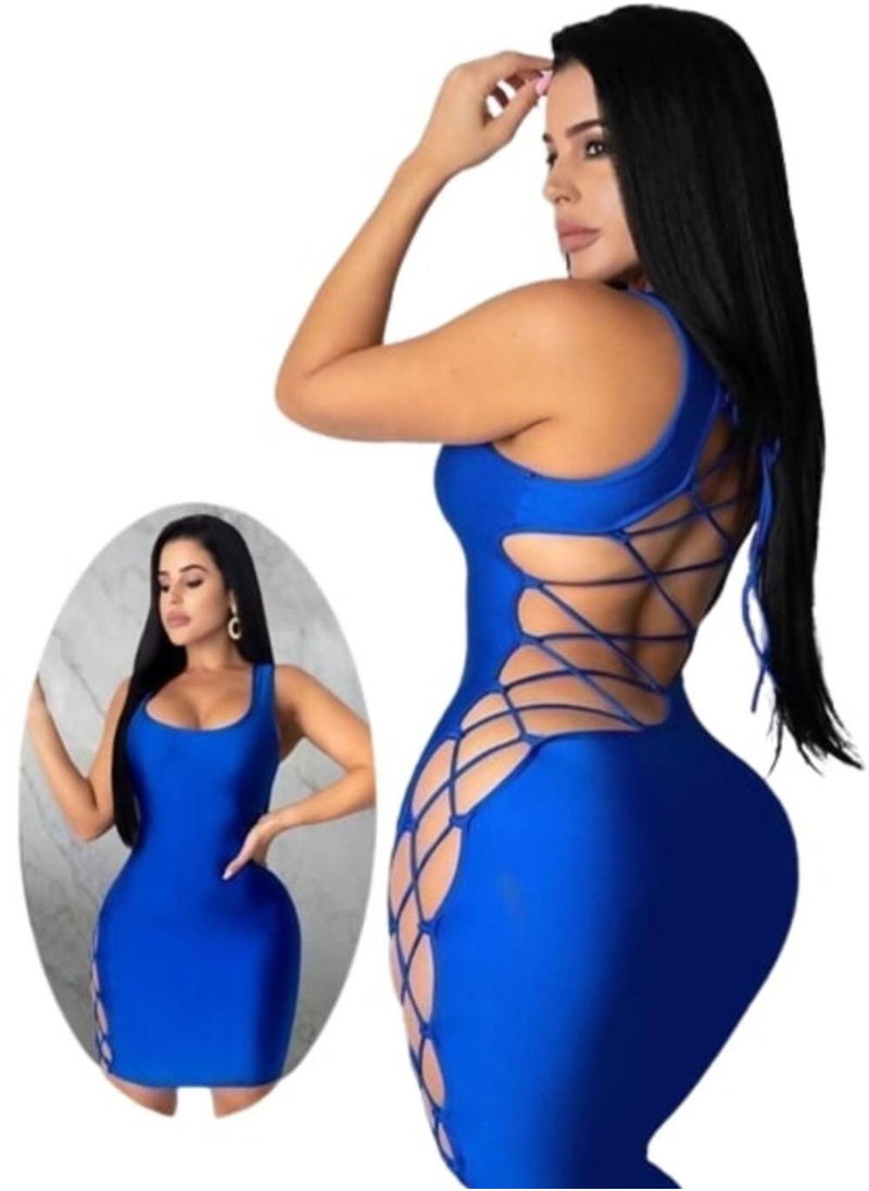 Generic Women's Lingerie with Side Cutouts and Criss Cross Straps 