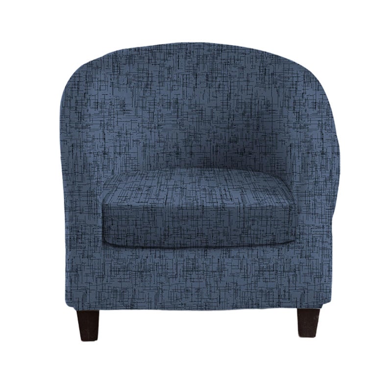 CRFATOP 2 Piece Club Chair Slipcover Stretch Barrel Chair Covers Printed Tub Chair Slipcovers Soft Armchair Covers Removable Furniture Protector Arm Chair Cover for Living Room23