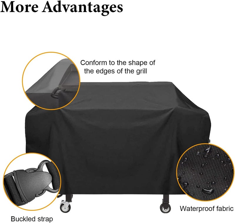 Outspark 5482 Grill Cover for Blackstone 36" Griddle Cooking Station,Heavy Duty 600D Flat Top Gas Griddle Accessories for Blackstone Pro Series 36 Inch Griddle with Hood,Black - Image 3