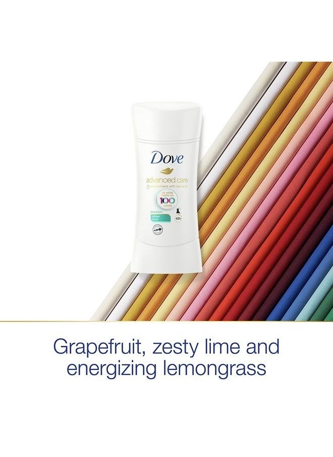 Dove - Advanced Care Invisible Antiperspirant Deodorant Stick No White Marks on 100 Colors Sheer Cool 48-Hour Sweat and Odor Protecting Deodorant for Women 2.6 oz - Image 1