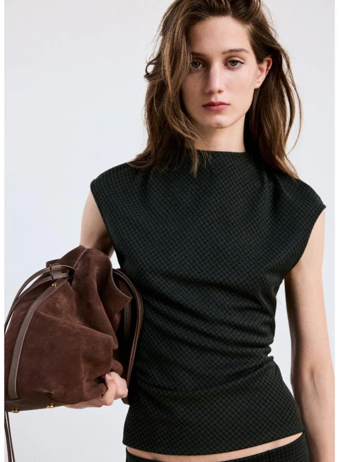Mango Top with gathered side detail