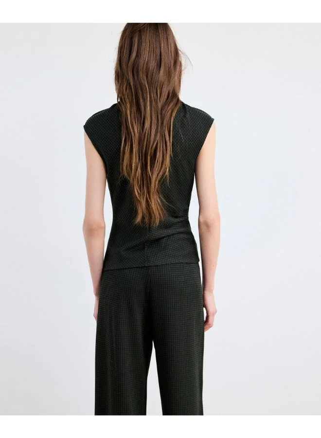 Mango Top with gathered side detail