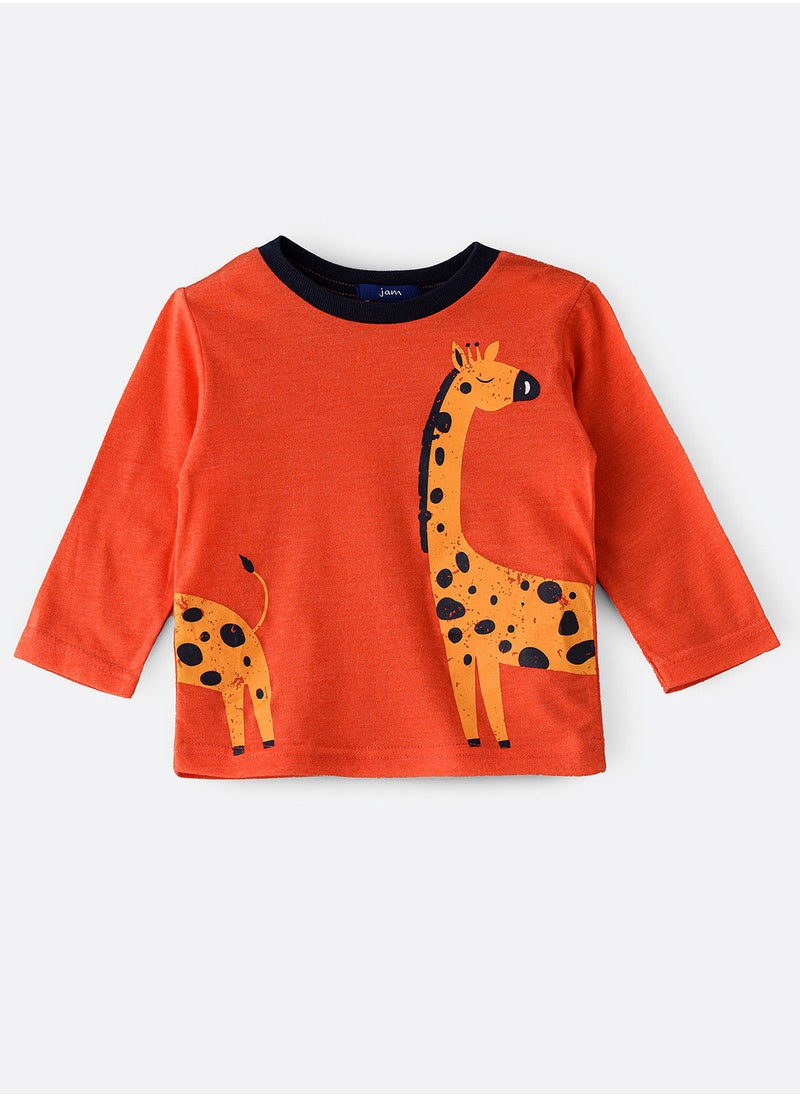 JAM - Knit t-shirt with print - Image 1