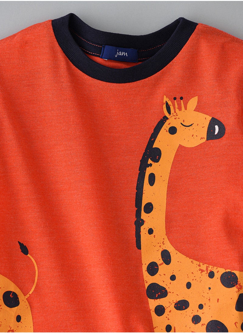 JAM - Knit t-shirt with print - Image 1