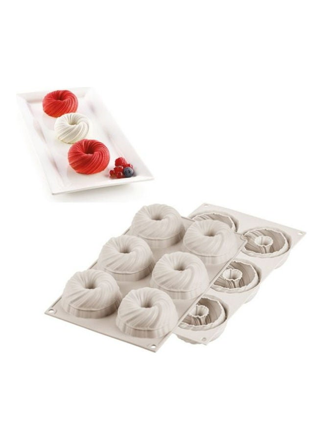 3D Mini Weave Mould Beige 7.5x7.5x3.5cm - Image 1