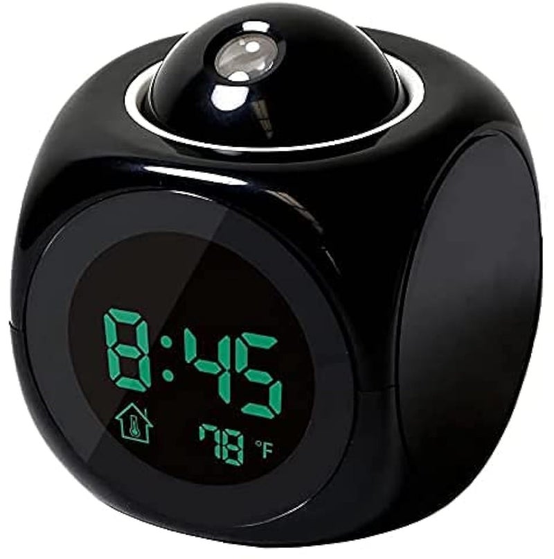 Multi-function Digital LCD Wall Projection Voice Talking Temperature Display LED Alarm Clock