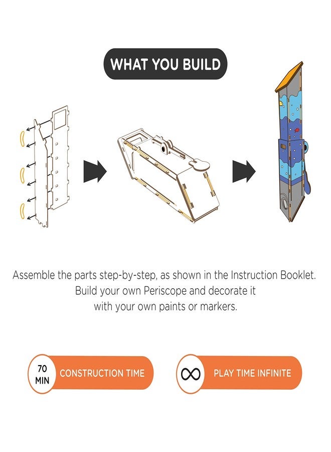 Smartivity Eye Spy Periscope For 6+ Years Boys and Girls, STEM, Learning, Educational and Construction Activity Toy Gift (Multi-Color) - Image 2