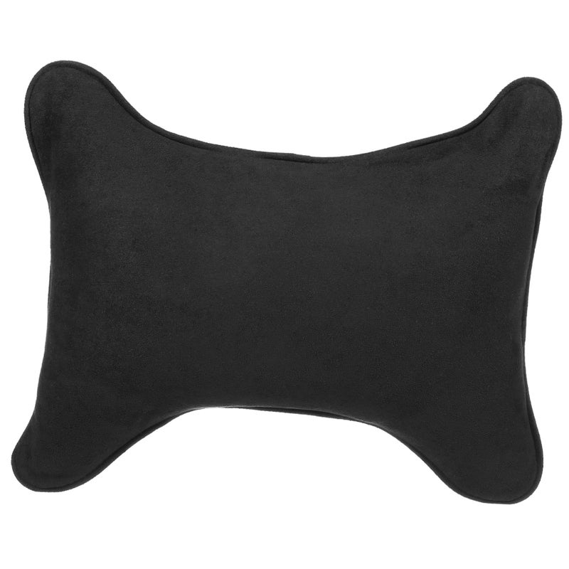 Ergonomic Faux Fur Car Neck Pillow Headrest Cushion For Comfort Support Drivers Carbon - Image 2