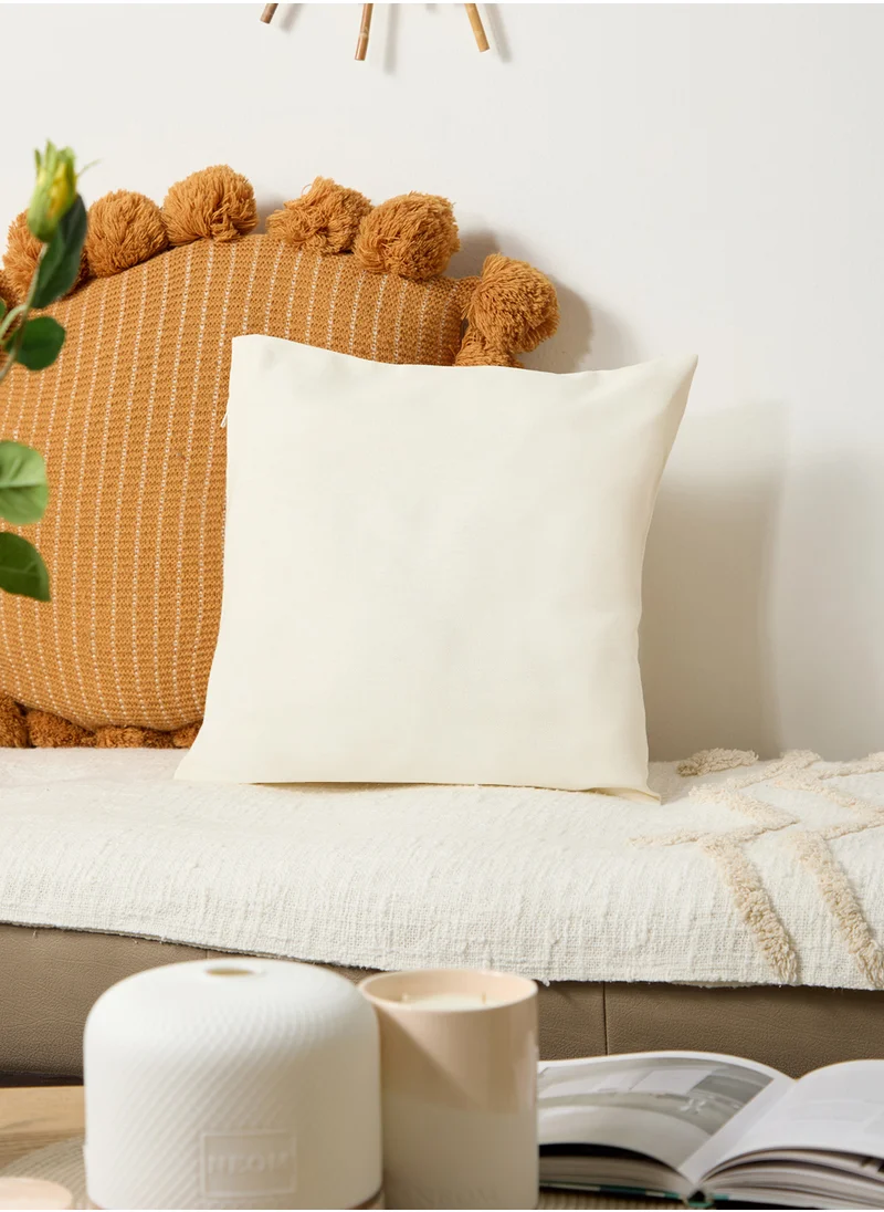 اتش اند ام Cotton Canvas Cushion Cover