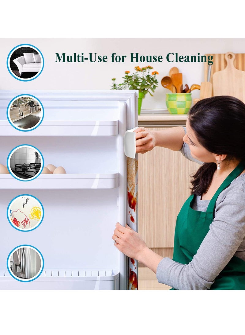 SOLARAE Magic Cleaning Sponge Eraser Sheets, 48 Sheets 8X Thin Melamine Foam Sponge Cloth Scrub Pads, All-Purpose Cleaner Eraser Wipes for House Cleaning Kitchen Dish Bathroom Furniture, Sink - Image 5