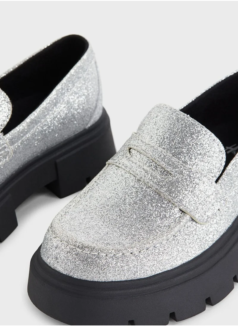 H&M Kids Shimmer Loafers
