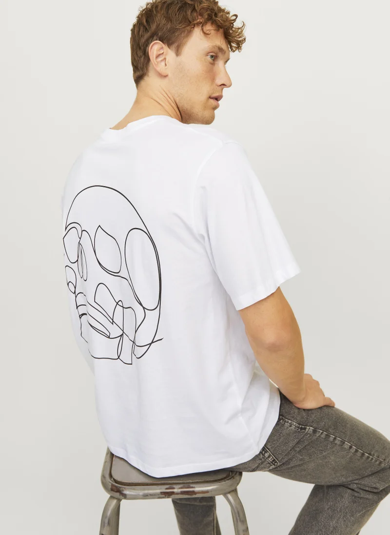 JACK & JONES Jorlamin Skull Printed T-Shirt