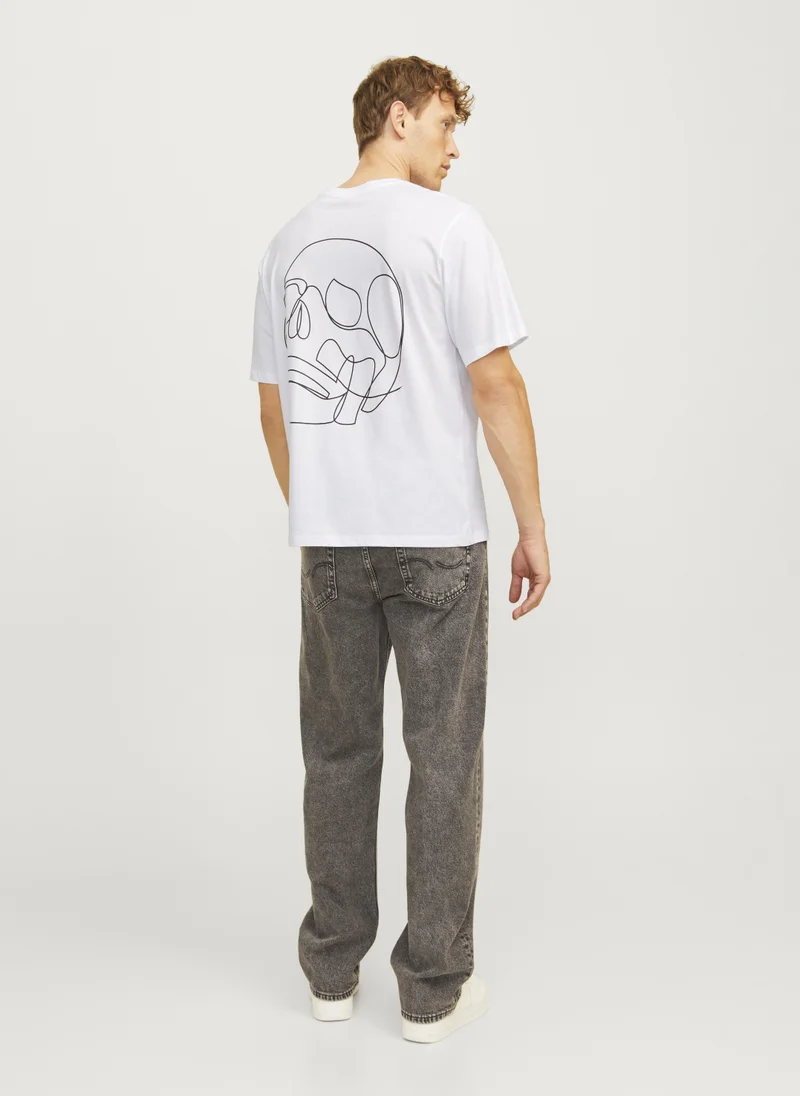 JACK & JONES Jorlamin Skull Printed T-Shirt