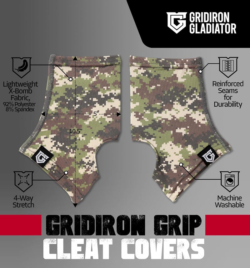 Gridiron Gladiator Cleat Covers - Football Spats - Football Cleat Cover - Cleat Spats for Soccer, Baseball & Softball - Image 3