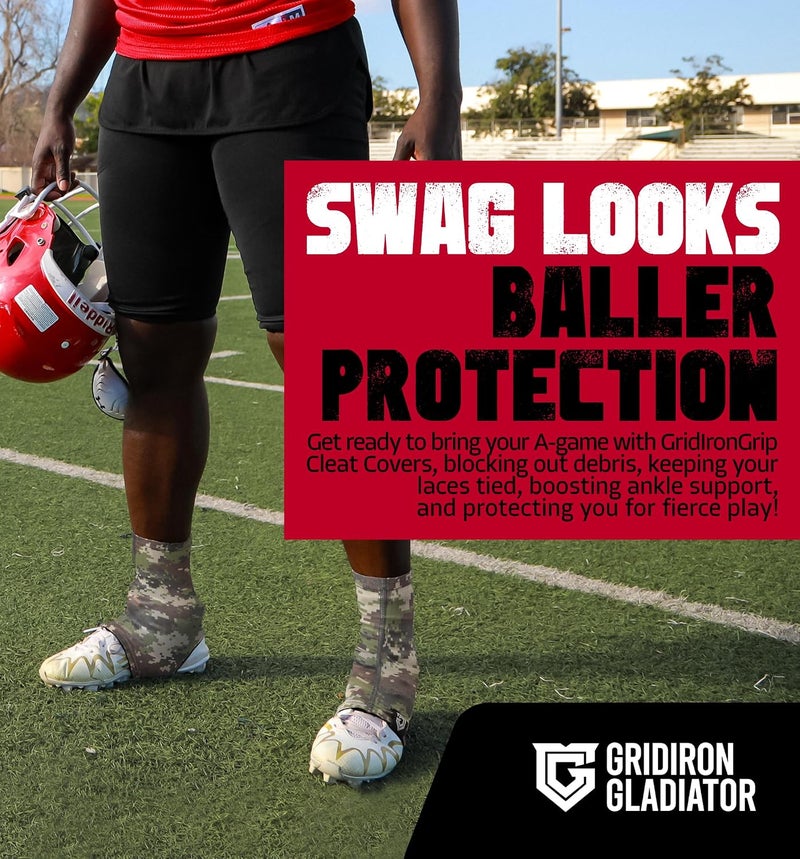 Gridiron Gladiator Cleat Covers - Football Spats - Football Cleat Cover - Cleat Spats for Soccer, Baseball & Softball - Image 2