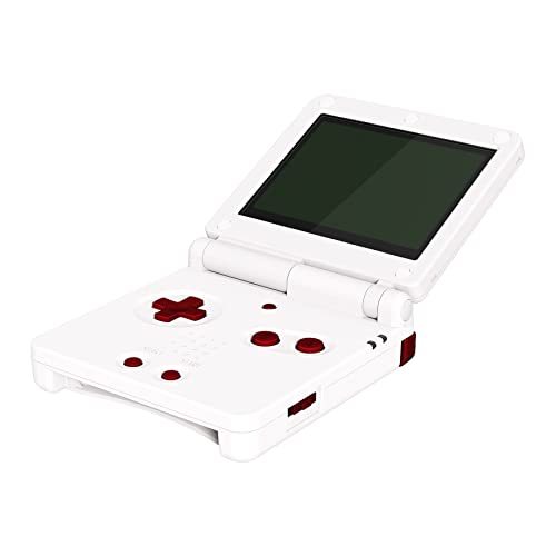 eXtremeRate Scarlet Red Custom Full Set Buttons for Gameboy Advance SP, Replacement A B L R Button Power On Off Volume Button D-pad Key for GBA SP Console - Console NOT Included - Image 1