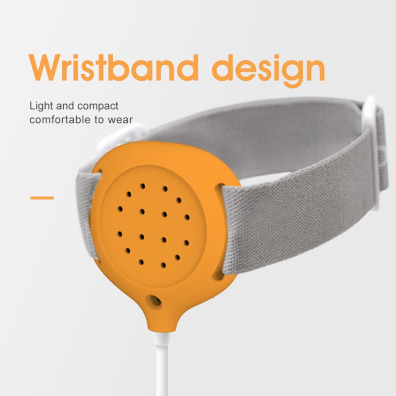 Baby Bedwetting Alarm: Orange Clip-on Type - Reliable Smart Chip High Sensitivity Probe Infant Urine Detector - Multiple Vibration Sound Modes Toddler Bedwetting Alarm for Kids Potty Training Deep Sle - Image 4
