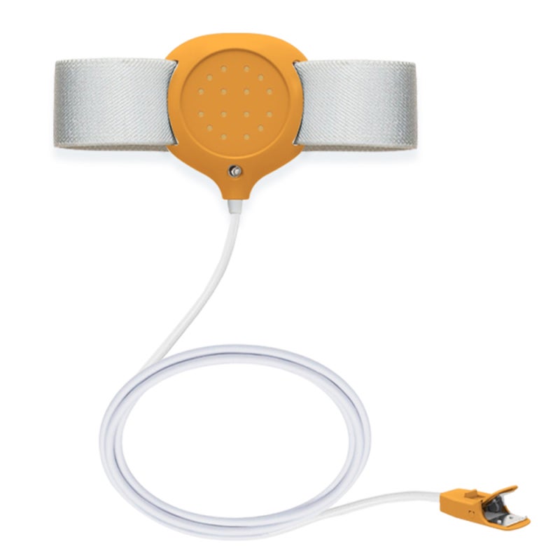 Baby Bedwetting Alarm: Orange Clip-on Type - Reliable Smart Chip High Sensitivity Probe Infant Urine Detector - Multiple Vibration Sound Modes Toddler Bedwetting Alarm for Kids Potty Training Deep Sle - Image 1