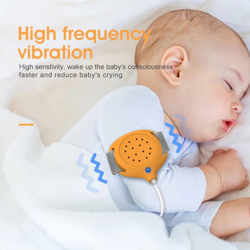Baby Bedwetting Alarm: Orange Clip-on Type - Reliable Smart Chip High Sensitivity Probe Infant Urine Detector - Multiple Vibration Sound Modes Toddler Bedwetting Alarm for Kids Potty Training Deep Sle - Image 2