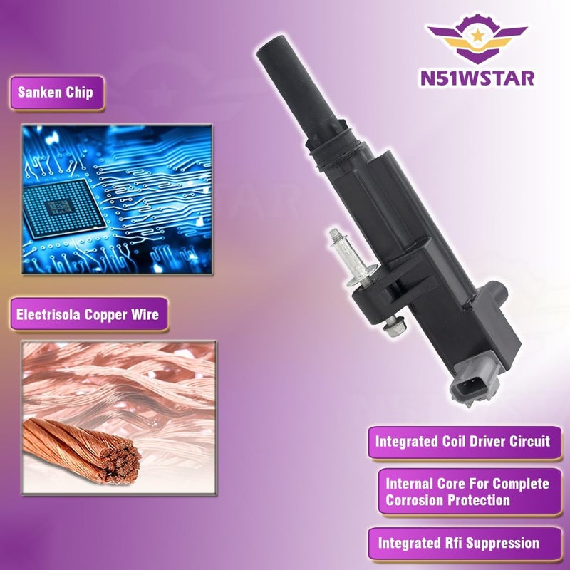 N51WSTAR حزمة ملف الإشعال N51WSTAR متوافقة مع سيارات دودج وجيب ورام - Image 3